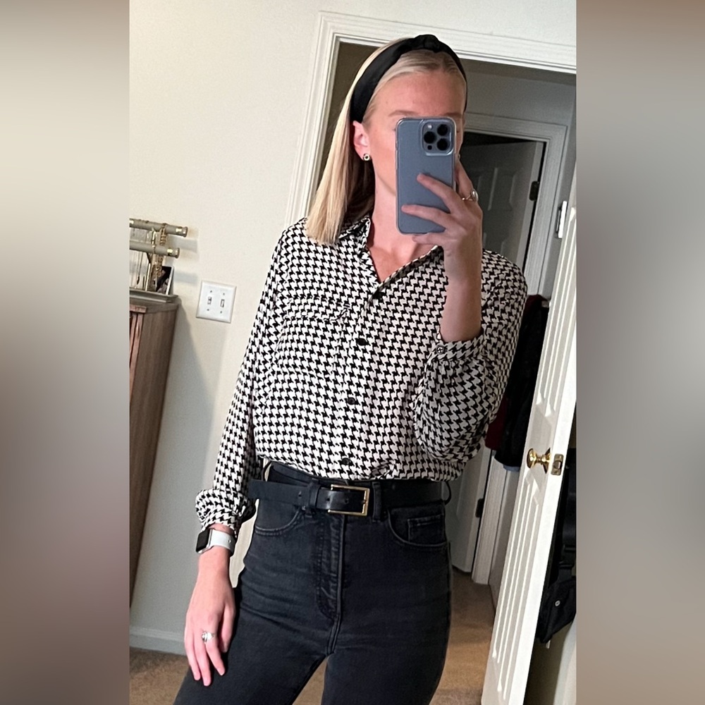Houndstooth top